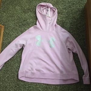 Pink sweatshirt under armour